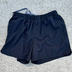 Hylete Large Men's High Cut Rep Gym Short, Unlined Black